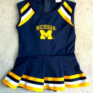 Michigan cheerleader outfit toddler